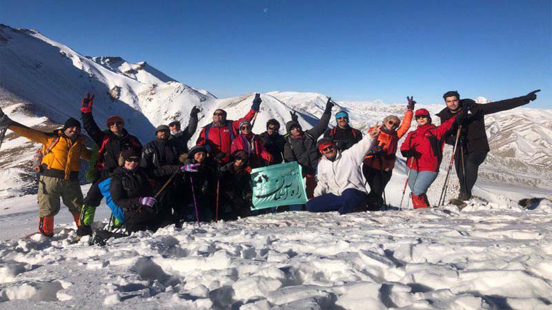 صعود همنوردان راه آسمان به قله مرغک 5 بهمن 97