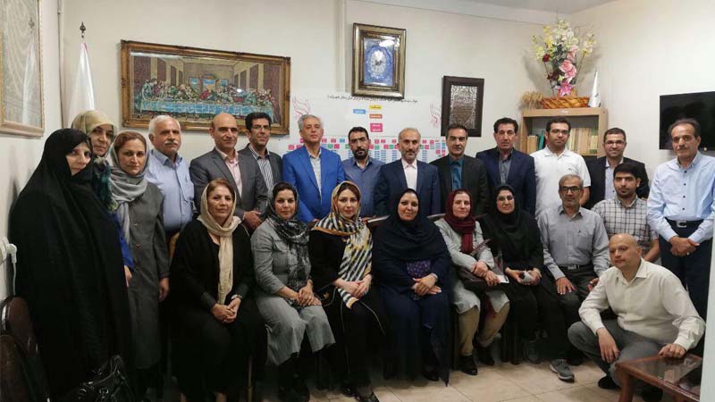 گرد همایی مدیران و نمایندگان موسسات خیریه همچنین بنیاد نیکوکاران راه آسمان در مهرانه تهران